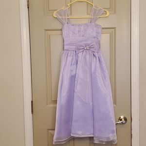 My Best Kid formal purple girls dress